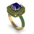 Round Sapphire Double Halo Engagement Ring - Kayleigh No. 28 image 2