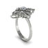 Diamond Royal Filigree Cluster Engagement Ring - Zinnia No. 3