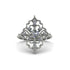 Diamond Royal Filigree Cluster Engagement Ring - Zinnia No. 3 image 1