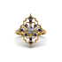 Sapphire Royal Filigree Cluster Engagement Ring - Zinnia No. 61 image 1