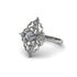 Diamond Royal Filigree Cluster Engagement Ring - Zinnia No. 3