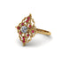 Ruby Royal Filigree Cluster Engagement Ring - Zinnia No. 46 image 3