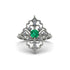 Diamond Royal Filigree Cluster Engagement Ring - Zinnia No. 6 image 1
