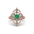 Diamond Royal Filigree Cluster Engagement Ring - Zinnia No. 5 image 1