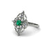 Diamond Royal Filigree Cluster Engagement Ring - Zinnia No. 6 image 3
