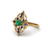 Sapphire Royal Filigree Cluster Engagement Ring - Zinnia No. 64 image 3