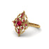 Ruby Royal Filigree Cluster Engagement Ring - Zinnia No. 55 image 3