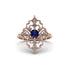 Diamond Royal Filigree Cluster Engagement Ring - Zinnia No. 14 image 1