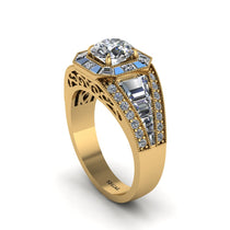 Diamond Royal Radiance Halo Engagement Ring - Liana No. 1 image 1