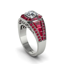 Diamond Royal Radiance Halo Engagement Ring - Liana No. 48 image 1