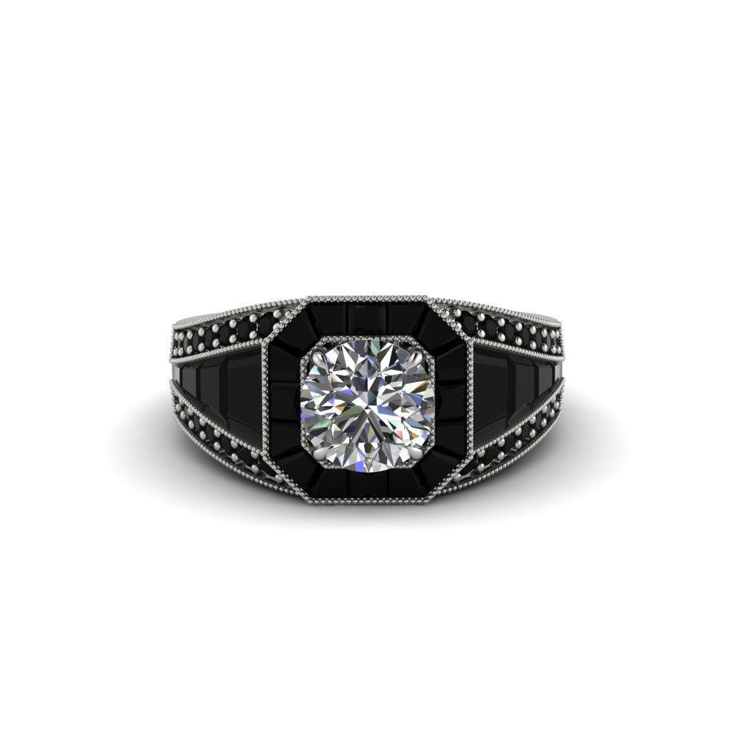 Diamond Royal Radiance Halo Engagement Ring - Liana No. 33
