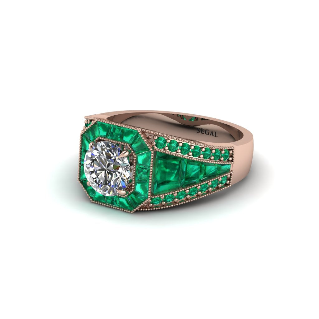 Diamond Royal Radiance Halo Engagement Ring - Liana No. 17