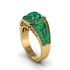 Emerald Royal Radiance Halo Engagement Ring - Liana No. 19
