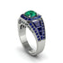 Emerald Royal Radiance Halo Engagement Ring - Liana No. 66 image 1