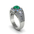 Emerald Royal Radiance Halo Engagement Ring - Liana No. 6 image 1