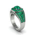 Emerald Royal Radiance Halo Engagement Ring - Liana No. 21 image 1