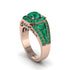 Emerald Royal Radiance Halo Engagement Ring - Liana No. 20 image 1