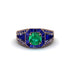 Emerald Royal Radiance Halo Engagement Ring - Liana No. 65 image 2