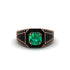 Emerald Royal Radiance Halo Engagement Ring - Liana No. 35 image 2