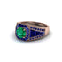 Emerald Royal Radiance Halo Engagement Ring - Liana No. 65