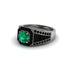 Emerald Royal Radiance Halo Engagement Ring - Liana No. 36 image 3