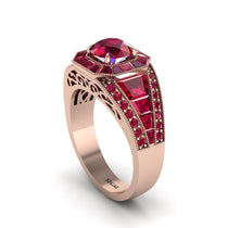 Ruby Royal Radiance Halo Engagement Ring - Liana No. 56 image 1