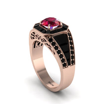 Ruby Royal Radiance Halo Engagement Ring - Liana No. 41 image 1