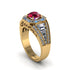 Ruby Royal Radiance Halo Engagement Ring - Liana No. 10 image 1