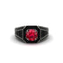 Ruby Royal Radiance Halo Engagement Ring - Liana No. 42 image 2