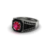 Ruby Royal Radiance Halo Engagement Ring - Liana No. 42 image 3