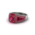 Ruby Royal Radiance Halo Engagement Ring - Liana No. 57