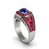 Sapphire Royal Radiance Halo Engagement Ring - Liana No. 60