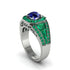 Sapphire Royal Radiance Halo Engagement Ring - Liana No. 30 image 1