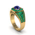 Sapphire Royal Radiance Halo Engagement Ring - Liana No. 28 image 1