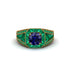 Sapphire Royal Radiance Halo Engagement Ring - Liana No. 28 image 2