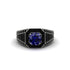 Sapphire Royal Radiance Halo Engagement Ring - Liana No. 45 image 2