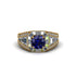 Sapphire Royal Radiance Halo Engagement Ring - Liana No. 13 image 2