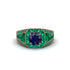 Sapphire Royal Radiance Halo Engagement Ring - Liana No. 29