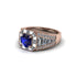 Sapphire Royal Radiance Halo Engagement Ring - Liana No. 14 image 3