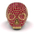 Ruby-Encrusted Skull Men's Fashion Ring - Jules No. 10 image 7