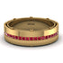 Ruby Eternal Elegance Men’s Wedding Ring - Roman No. 10 image 3