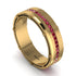 Ruby Eternal Elegance Men’s Wedding Ring - Roman No. 10