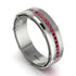 Ruby Eternal Elegance Men’s Wedding Ring - Roman No. 12
