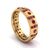 Ruby Gold Men's Wedding Ring - Zion No. 55