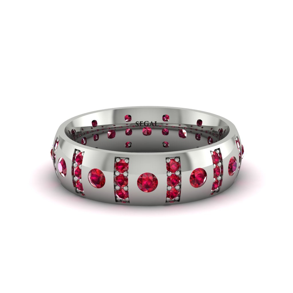 Ruby Gold Men's Wedding Ring - Zion No. 57