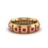 Ruby Gold Men's Wedding Ring - Zion No. 55