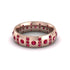 Ruby Gold Men's Wedding Ring - Zion No. 56 image 3