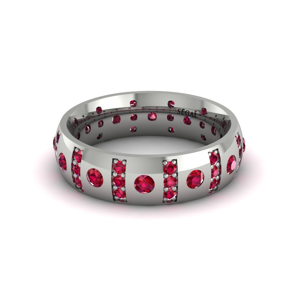 Ruby Gold Men's Wedding Ring - Zion No. 57