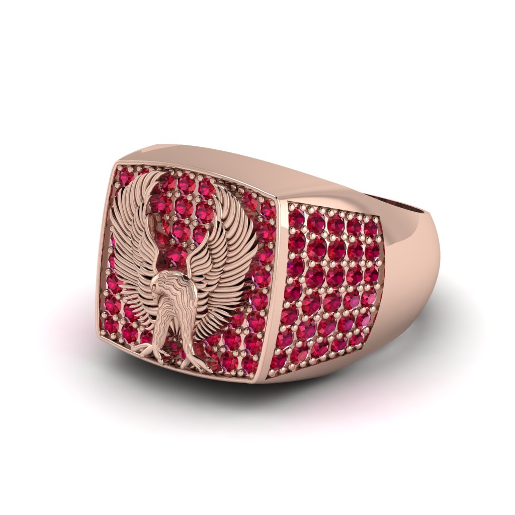 Rubys Luxury Gold Eagle Ring - Sutton No. 11