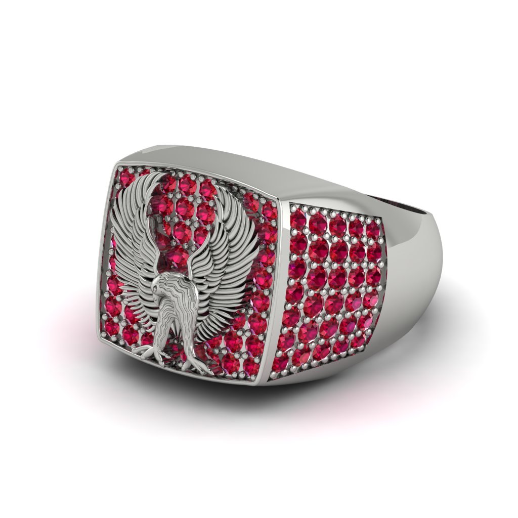 Rubys Luxury Gold Eagle Ring - Sutton No. 12